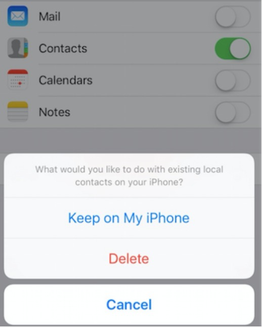 How to delete read-only contacts on iPhone