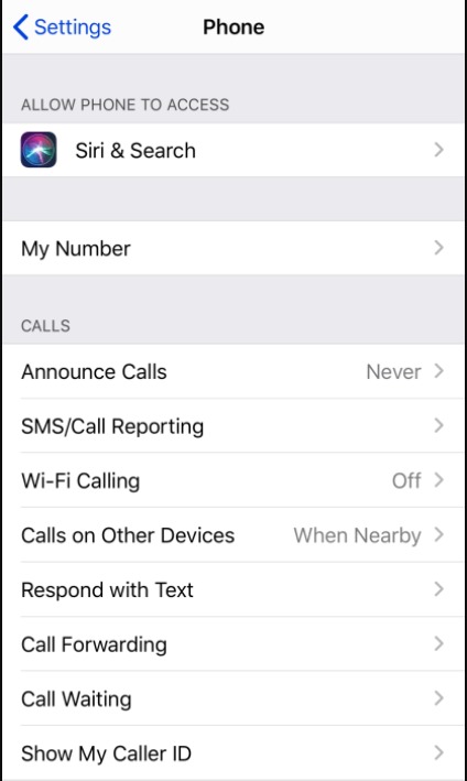 How to change caller id on an iPhone