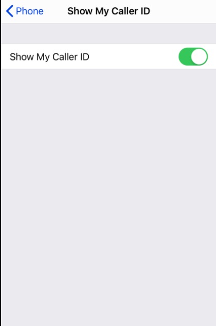 How to change caller id on an iPhone