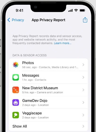 muting facebook live and viewing app privacy report