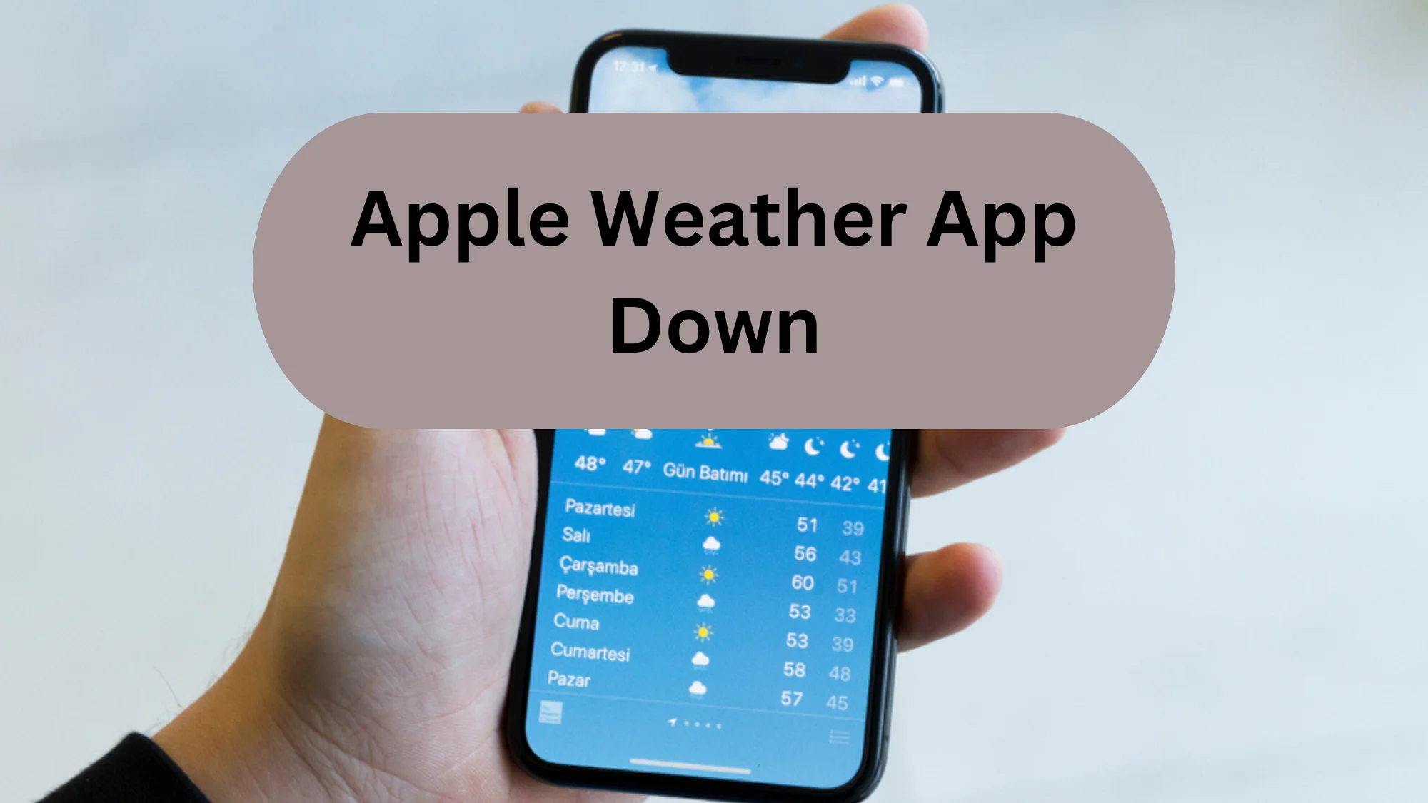 Apple Weather App Down