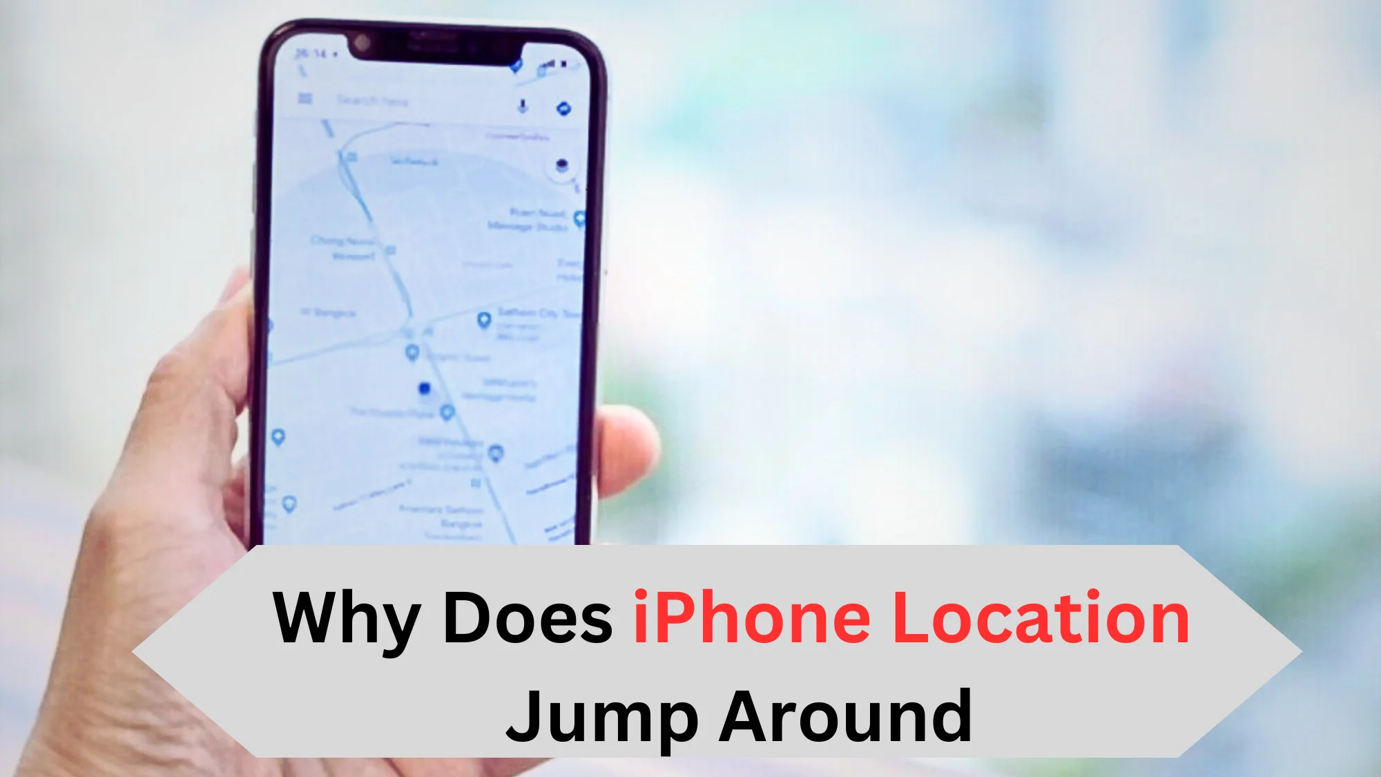 Why does iPhone Location Jump Around