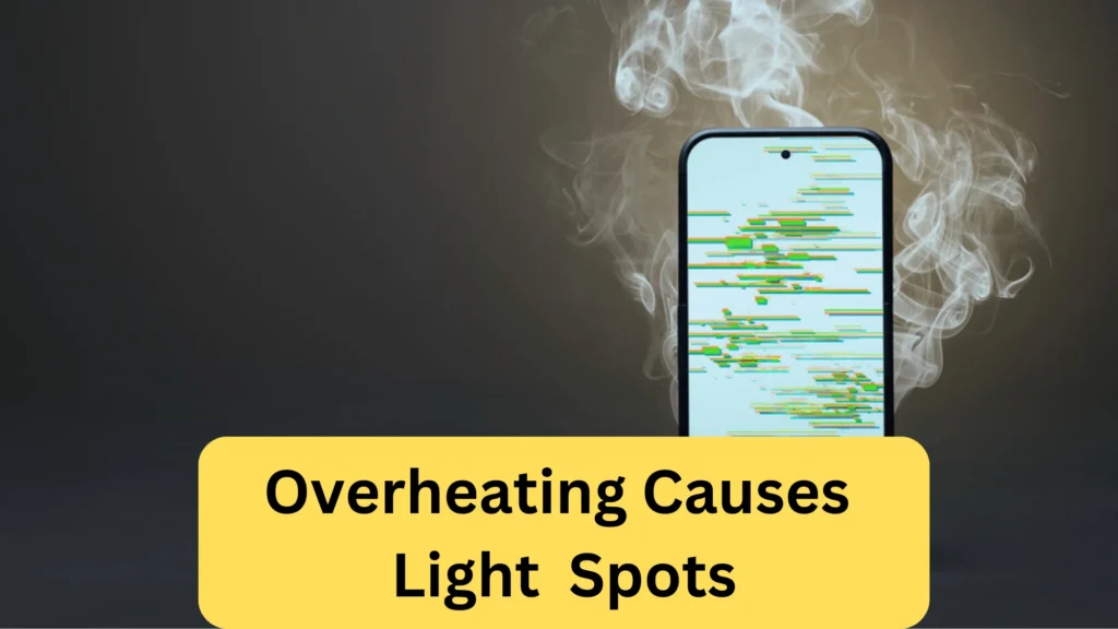 what causes white spots on phone screen 