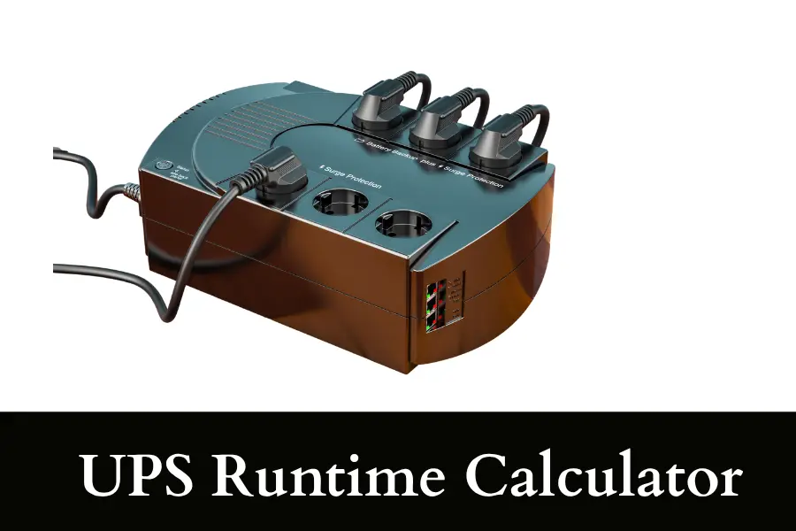 UPS Runtime Calculator How Much Power Will Your UPS Use
