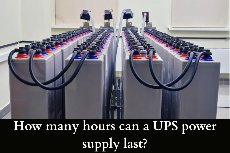 Uninterruptible Power Supply Hours time