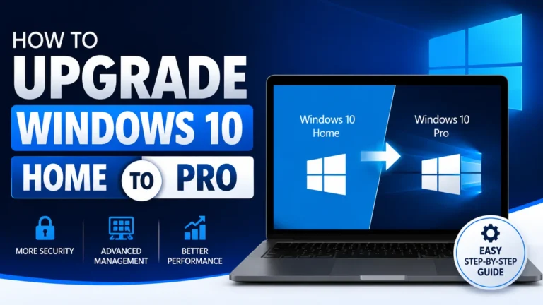 How to Upgrade Windows 10 Home to Pro