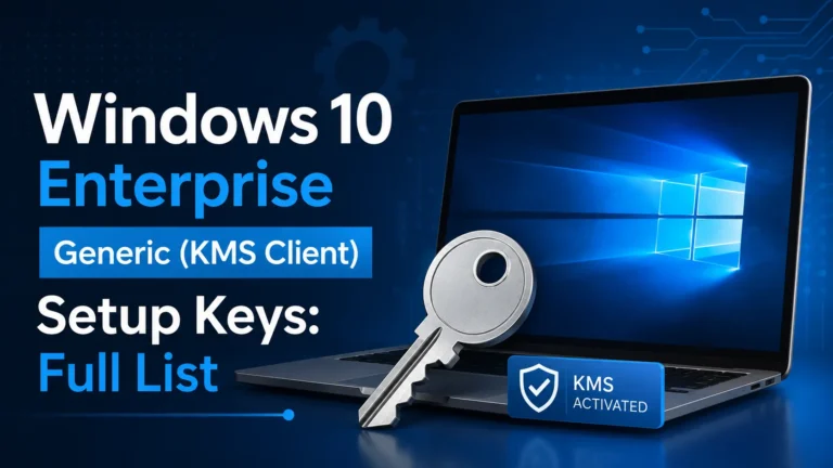 Windows 10 Enterprise Generic (KMS Client) Setup Keys Full List